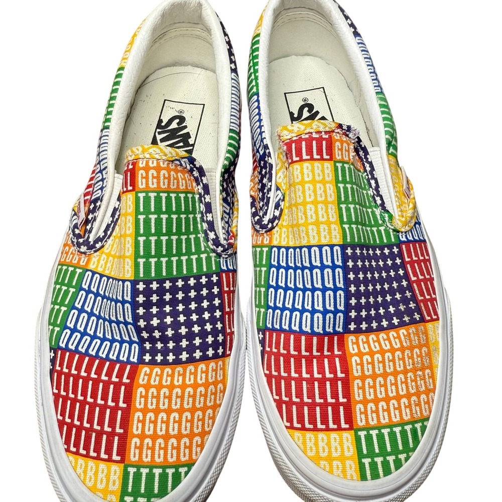 Vans Classic Slip-On Pride‎ Rainbow LGBTQ+ shoe women 6.5